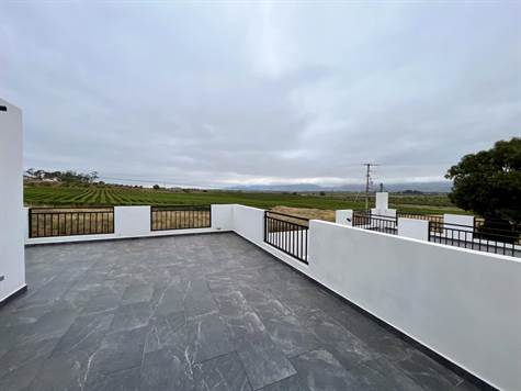terrace with view to the vineyards