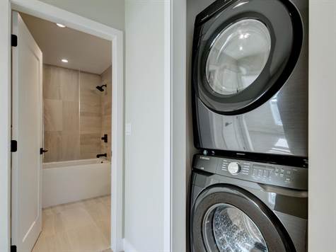 LAUNDRY IS UP WITH BEDROOMS