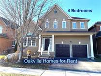Homes for Rent/Lease in Oakville, Ontario $4,500 monthly
