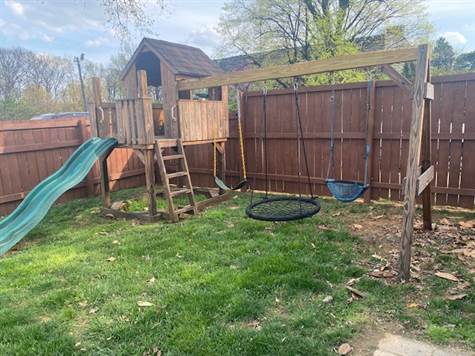 Privacy fenced back yard