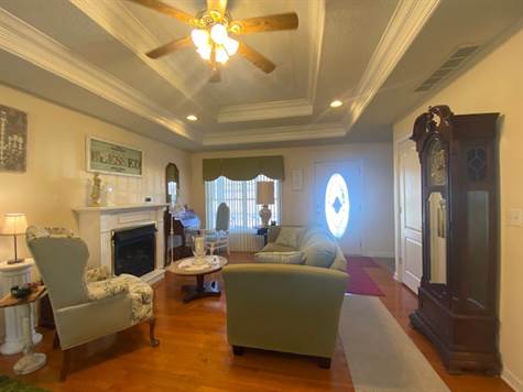Living Room with hardwood floors