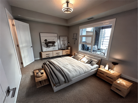 Master bedroom virtually staged