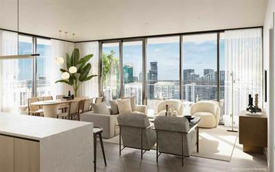 LOFTY Brickell, Miami Luxury Waterfront Condos & Penthouses, licensed for short term rentals.