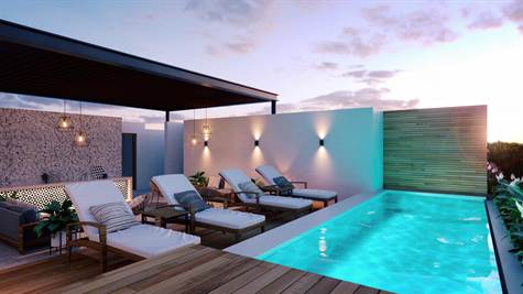 MODERN PENTHOUSE FOR SALE IN TULUM JACUZZI PERSONAL