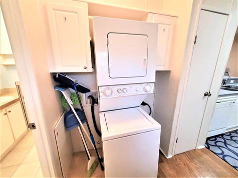 STACKABLE WASHER/ DRYER. SIDE BY SIDE CAN FIT