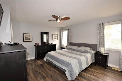 master bedroom easily accommodates a king bed 