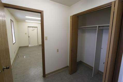 Private office, changeroom, and bathroom