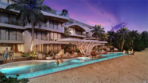 3 BR IN FRONT TO THE BEACH, TANKAH RIVIERA MAYA