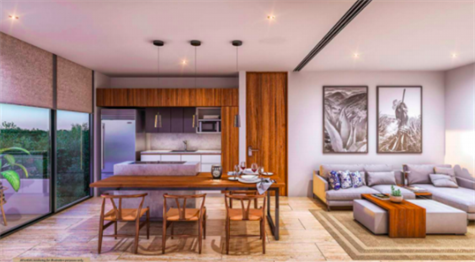 Beautiful apartment for sale in Bahia Principe - living room