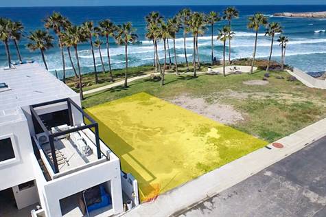 Aerial of Oceanfront Lot