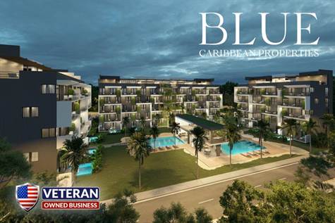 PUNTA CANA REAL ESTATE - NEW CONSTRUCTION - 2 BEDROOM CONDO FOR SALE