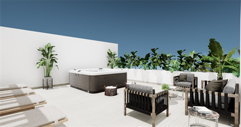 LUXURY APARTMENTS AND PENTHOUSES FOR SALE IN PLAYA DEL CARMEN JACUZZI