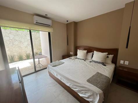 Tulum Real Estate - 1 Bedroom condo with plunge pool for Sale in La Veleta