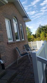 Wrap around verandah with low maintenance vinyl railing