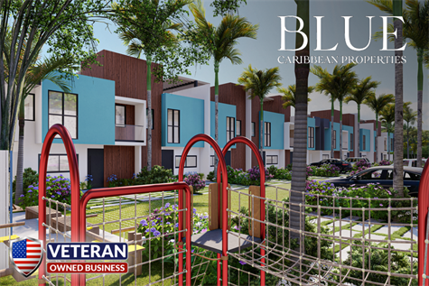 PUNTA CANA REAL ESTATE - BEAUTIFUL TOWNHOUSES FOR SALE - EXTERIOR