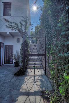 Gate from patio to Casa Agave