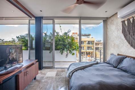 master bedroom in Muuch Penthouse for sale in Centro Tulum