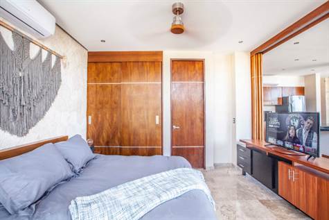 master bedroom in Tulum condo for sale