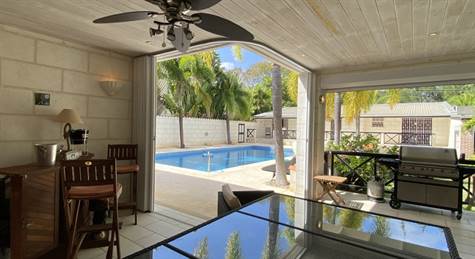 Barbados Luxury Elegant Properties Realty - Pool View from Living Room