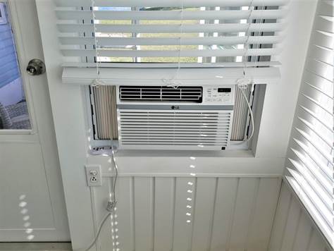WINDOW UNIT IN THE FLORIDA ROOM
