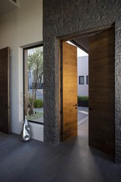 Door leading to living area