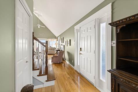 Front entry with double closets