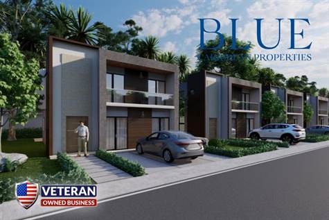 PUNTA CANA REAL ESTATE - AMAZING PROJECT OF TOWNHOUSES - 3 BEDROOMS - BATHROOM