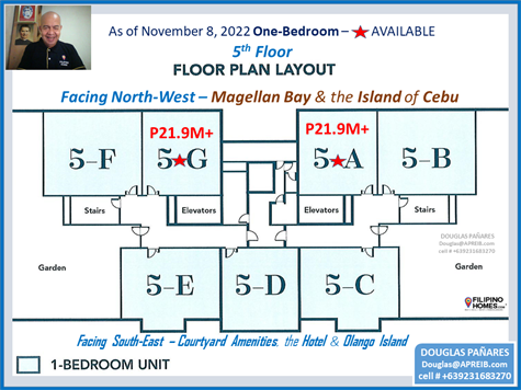 3. Available One-Bedroom - 2 units on the 5th Floor