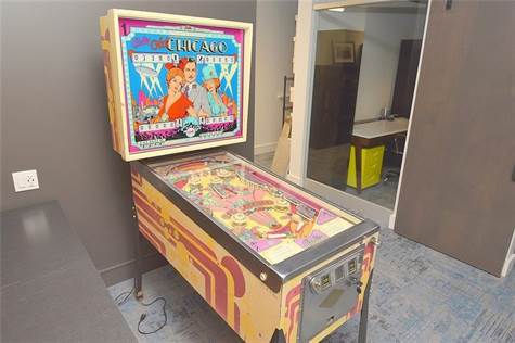 An area to relax & unwind though Pinball machine