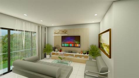 Living room rendering