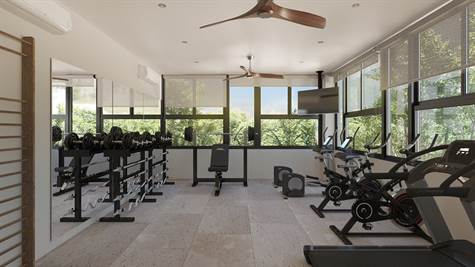 NEW CONDOS FOR SALE IN TULUM GYM