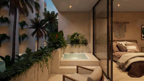 Fabulous Studio with great terrace and Plunge Pool for sale in Tulum