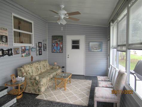 Enclosed Side screened porch