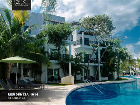 Playa del Carmen Real Estate- Gorgeous 2 BR Residence  in the Condo Hotel of The Fives Beach Playa del Carmen