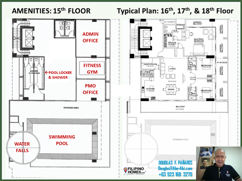 28. Floor Plan - 15 and 16 to 18 of the Penthouse 
