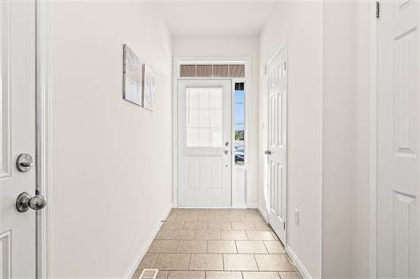 Foyer with double closet