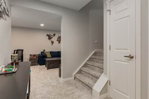 This is a fully finished basement.