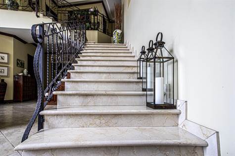  Marble and wrought iron stairs