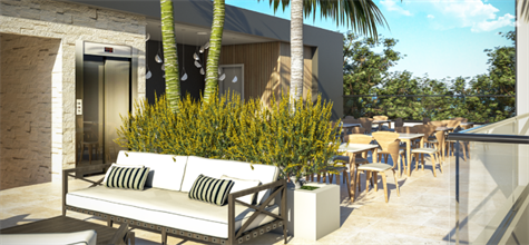 FURNISHED STUDIOS AND PENTHOUSES FOR SALE IN PLAYA DEL CARMEN - BAR LOUNGE
