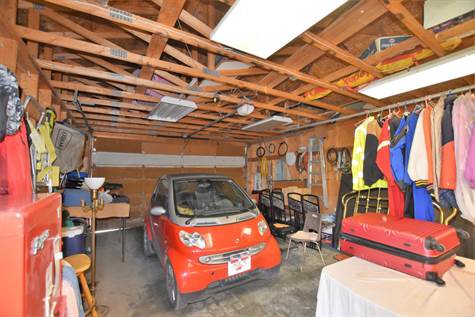 inside the garage 