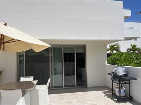 Large Terrace 2BR condo for sale in Puerto Morelos 