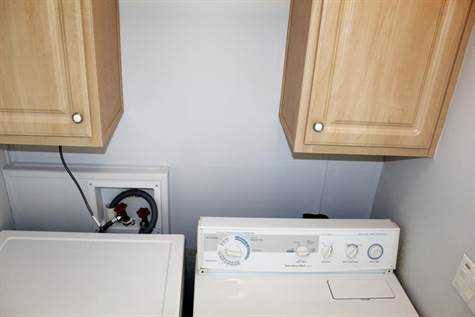 WAHSER AND DRYER WITH CABINETS
