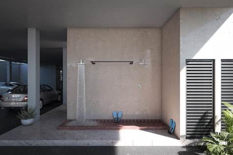 parking - Studio with balcony for sale in Cozumel