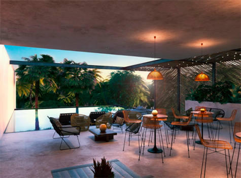 Large PENTHOUSE for sales in Tulum - comedor