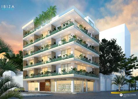 APARTMENTS FOR SALE IN DISTRICT COLOSIO, PLAYA DEL CARMEN - BUILDING