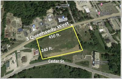 5.2 Acres Approved Commercial Land Excellent location with site plan approvals in Simcoe