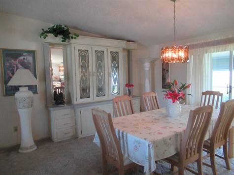 Dining area and china cabinet