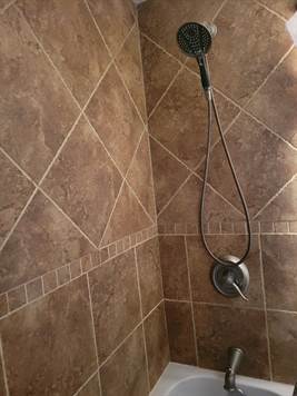 Lovely tile in bathroom