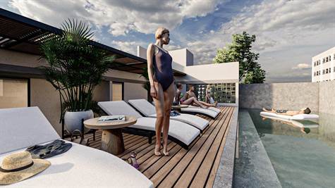 solarium - Avant-Garde Penthouse for sale in Playa del Carmen