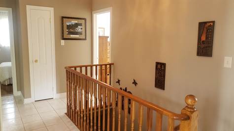 Hallway leading to the 3 bedrooms on main floor